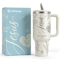 Christian 40 Oz Tumbler with Handle and Straw An Inspirational Religious Gift This Christian Tumblers for Women Stainless Steel Vacuum-insulated Christian Coffee Tumbler Keeps Liquids Hot and Cold