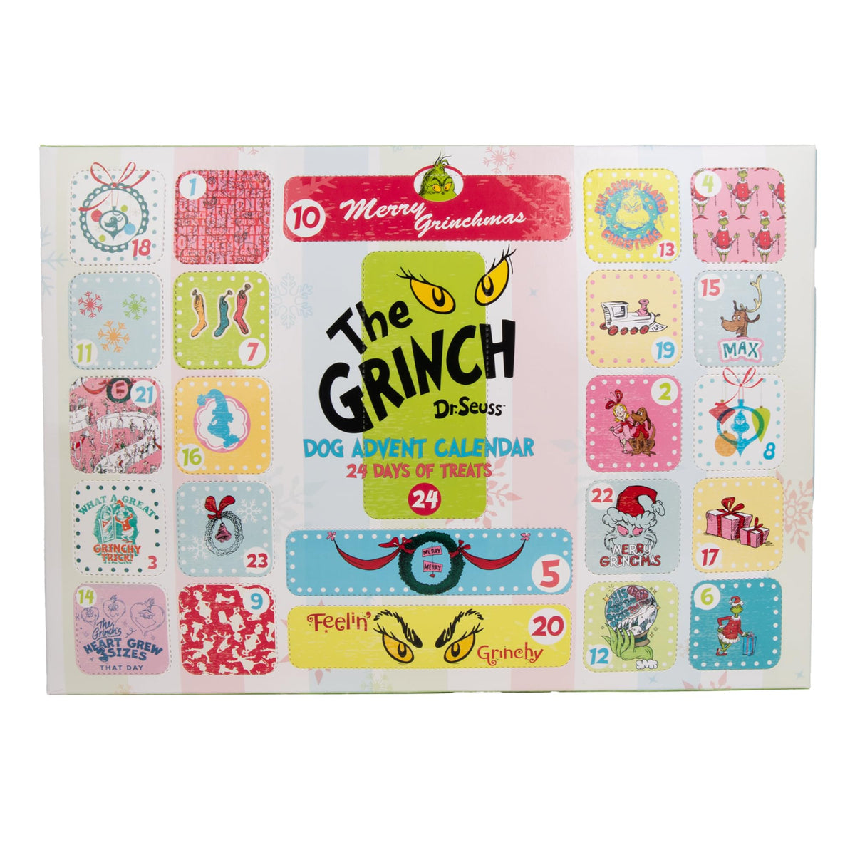 Dr. Seuss How The Grinch Stole Christmas Dog Treat Advent Calendar 24 Surprise Treats for Dogs