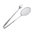 Stainless Steel Frying Tongs with Filter (Single)